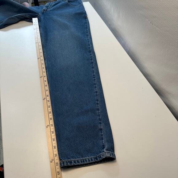 Vintage 90s Levi’s Womesn Relaxed Fit Jeans Size 12 Long Waist 30 Blue High Rise - Picture 12 of 12
